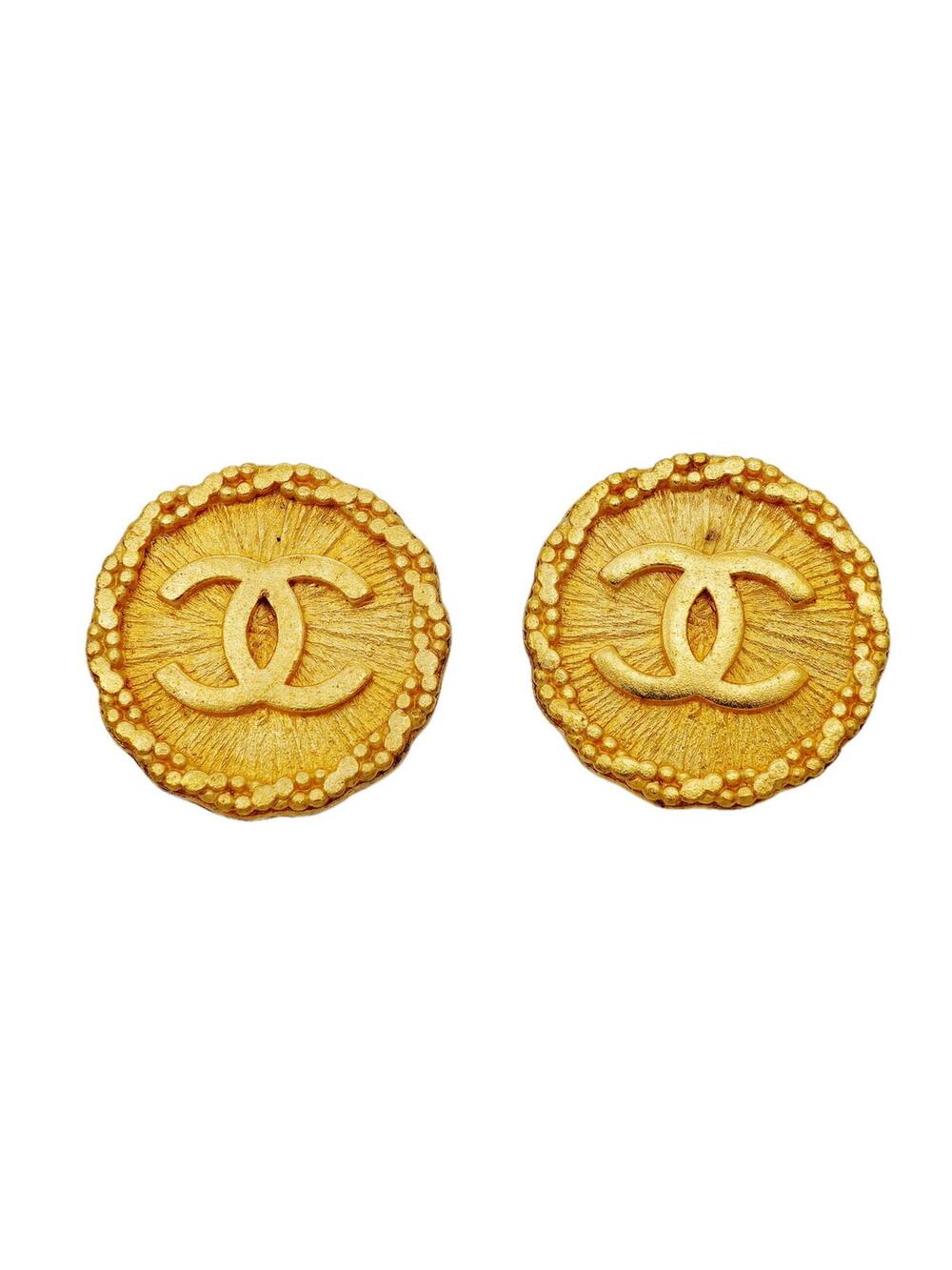 Chanel Cc Logo Circle Clip-On Earrings #351278C64B